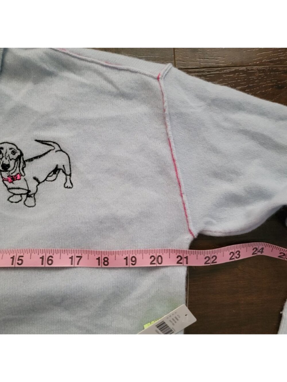 Anthropologie The Jensen Cashmere Polo Sweater Dog Preppy Old Money Women M - Picture 4 of 7
